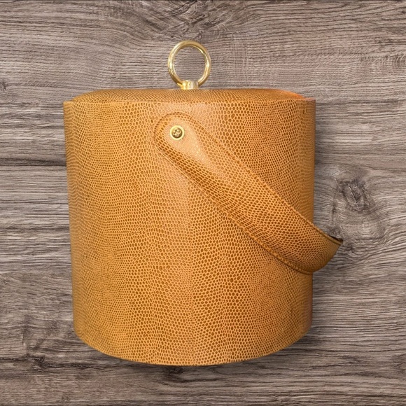 Georges Briard Midcentury Faux Snakeskin Ice Bucket - Picture 7 of 14